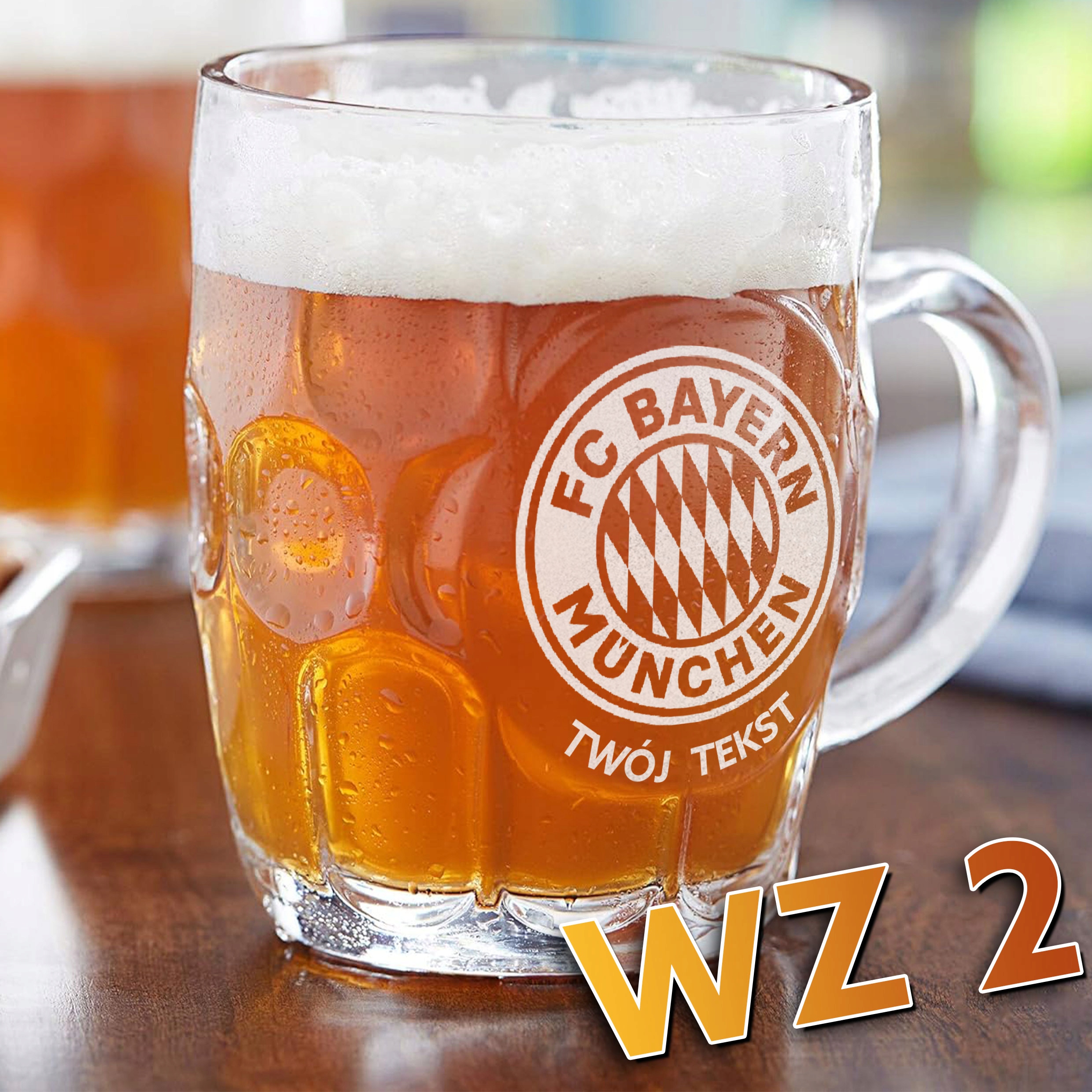 KUFEL DO PIWA NA PIWO KLUBOWE HERB KLUBY PIŁKARSKIE PREZENT DLA CHŁOPAKA Y4 Marka Wyczaruj Prezent