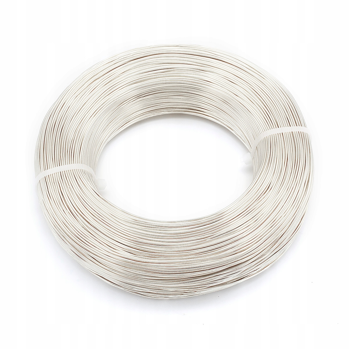 Hliníkový drát, Kulatý, pro tvorbu šperků, Stříbrný, 1mm, 500g~200m