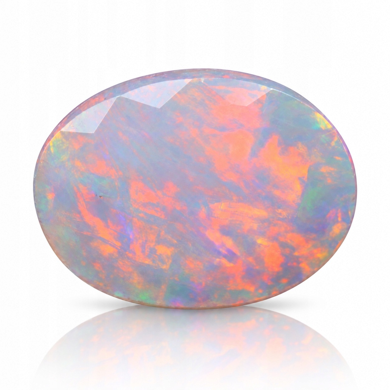 Přírodní opál 2.17 ct Ovál Etiopie certifikát Wbd