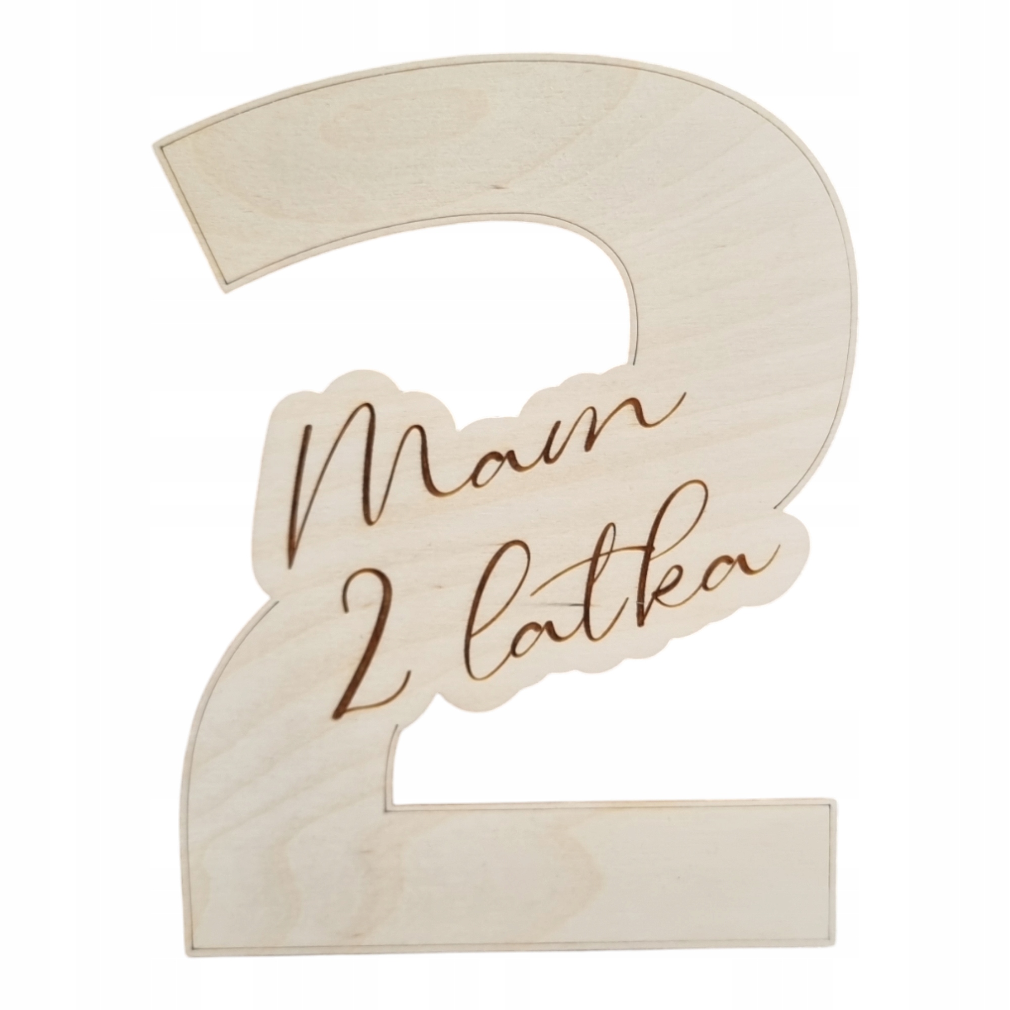 Mam 2 Latka Tabliczka Do Zdjęć Sesja 20 CM