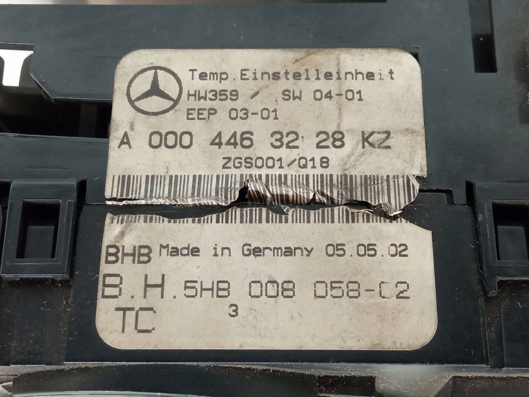 PANEL BOCCHETTE A0004463228 Mercedes-Benz Vito e (1996-2003) W638