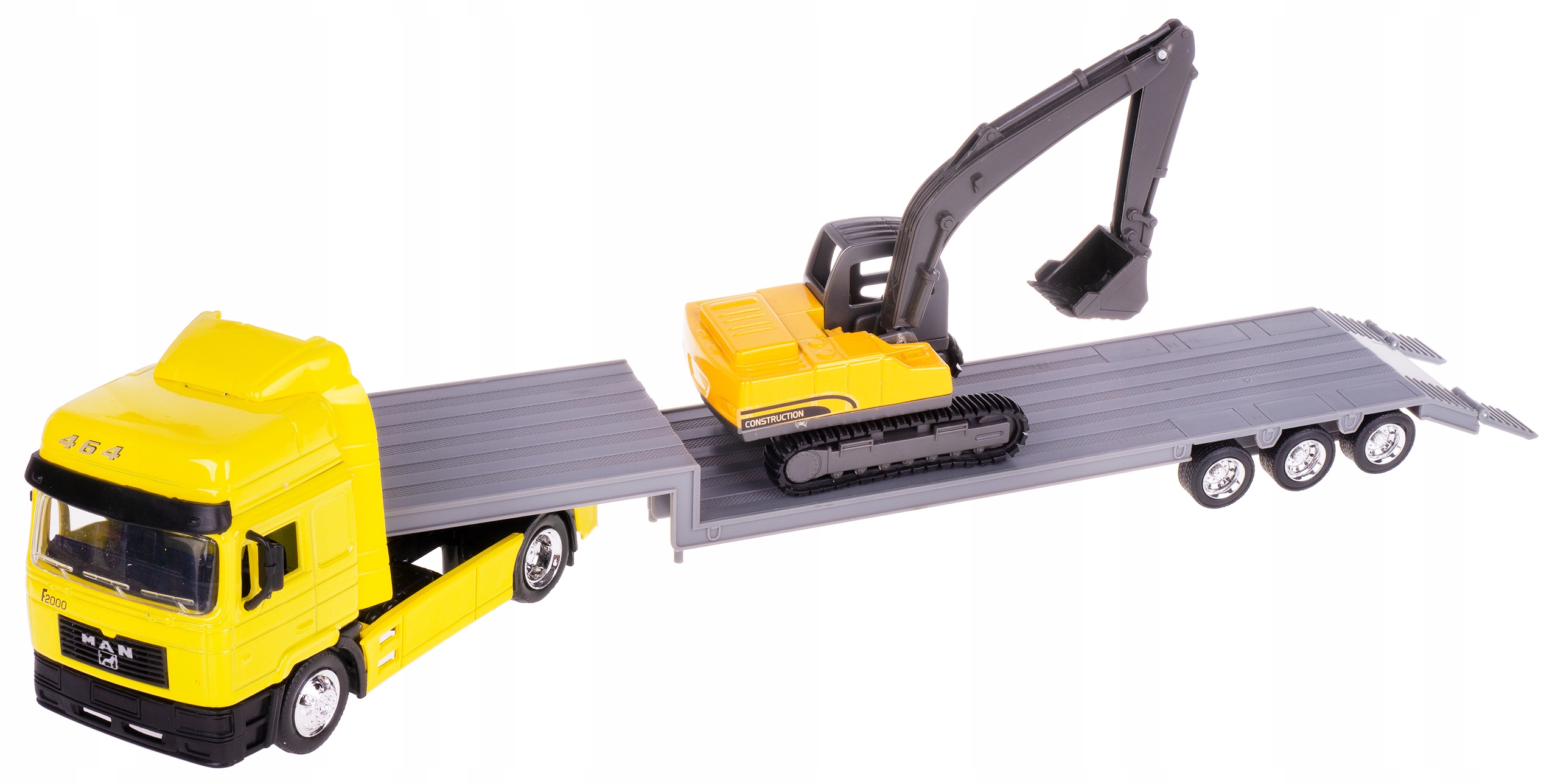 Man F2000 Tir Traktor Odtahový Vůz Bagr 1:43 Žlutý