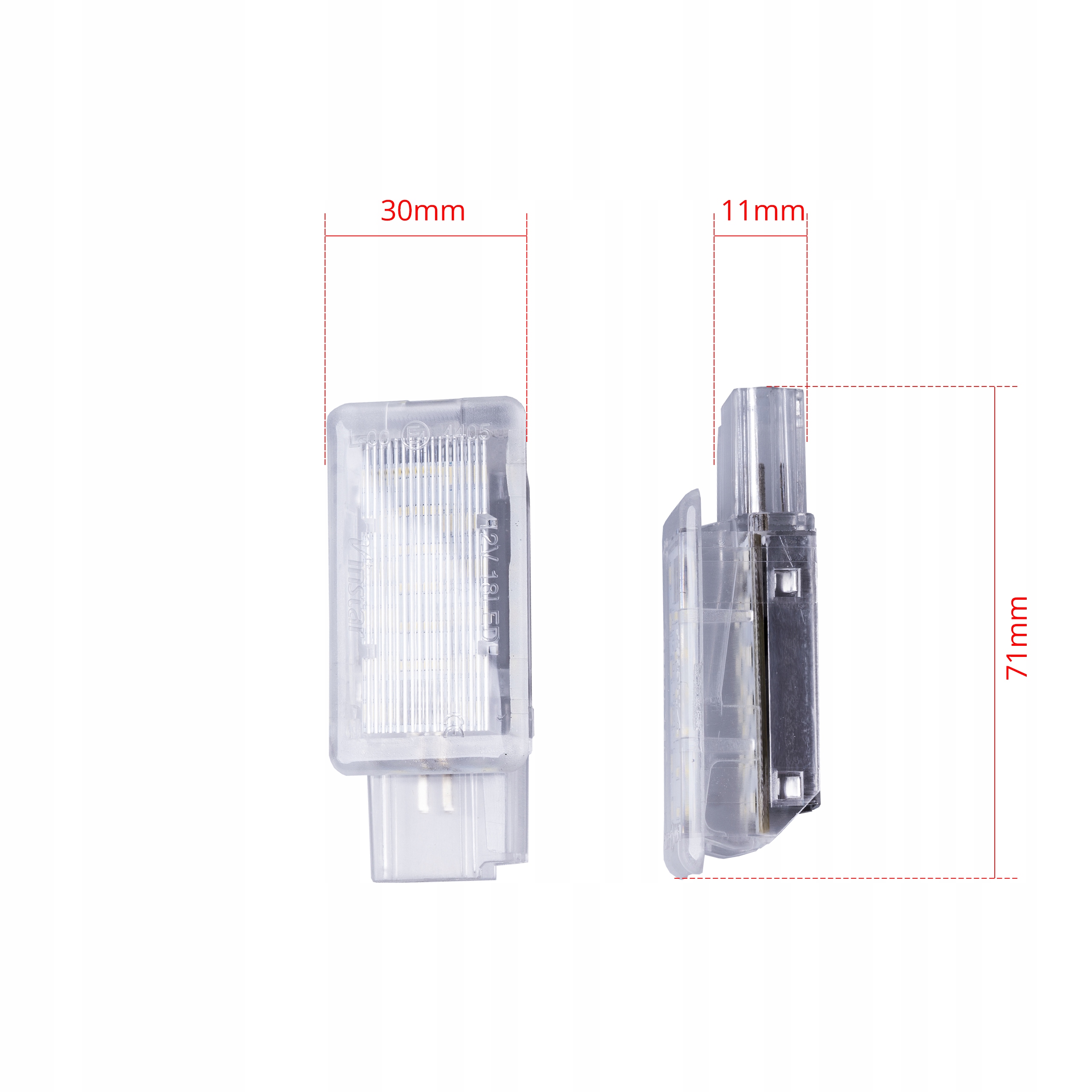 LAMPKA LED WNĘTRZA KABINY BAGAŻNIKA Chevrolet Opel Waga produktu z opakowaniem jednostkowym 0.057 kg