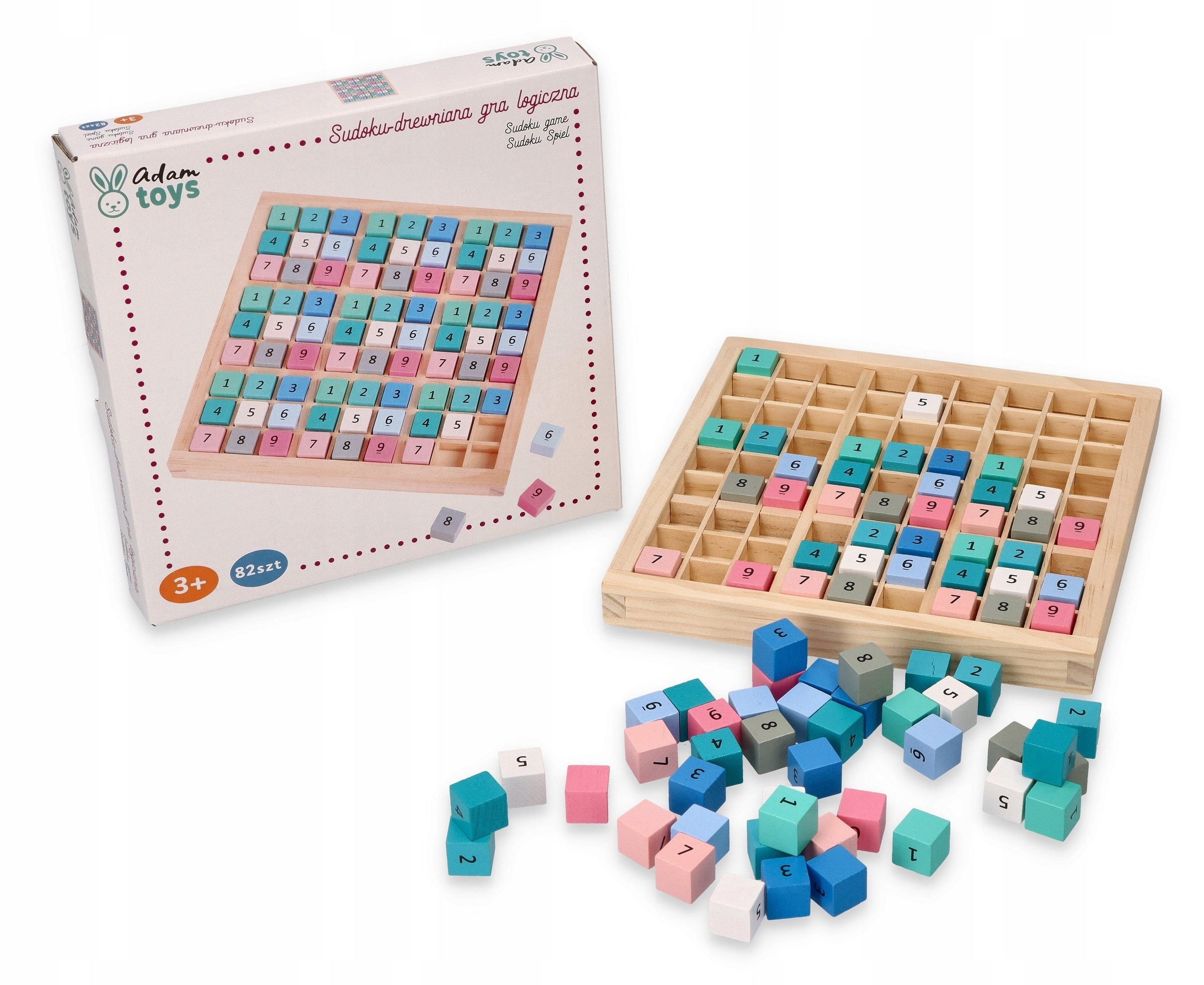 

Sudoku kolorowe Gra edukacyjna dla dzieci AdamToys