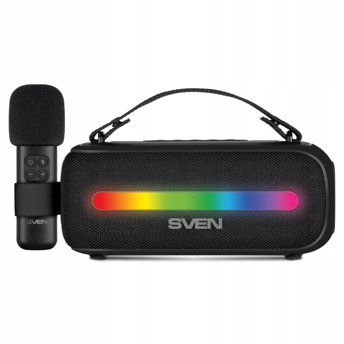 Sven PS-255 Přenosný reproduktor s bezdrátovým mikrofonem, bluetooth, Fm
