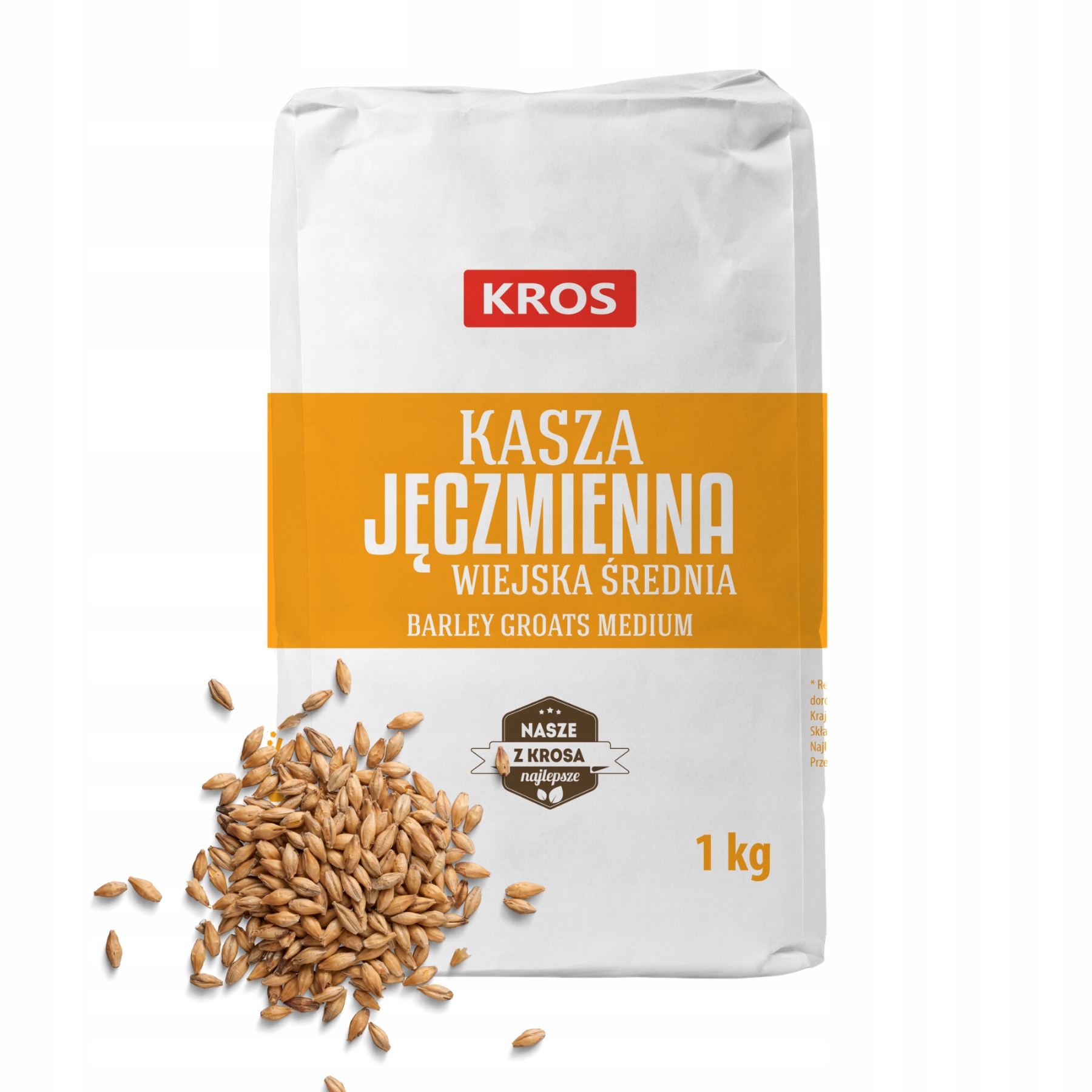 Venkovská ječmenná kaše střední Kros 1kg Zdravá přírodní vysoká kvalita