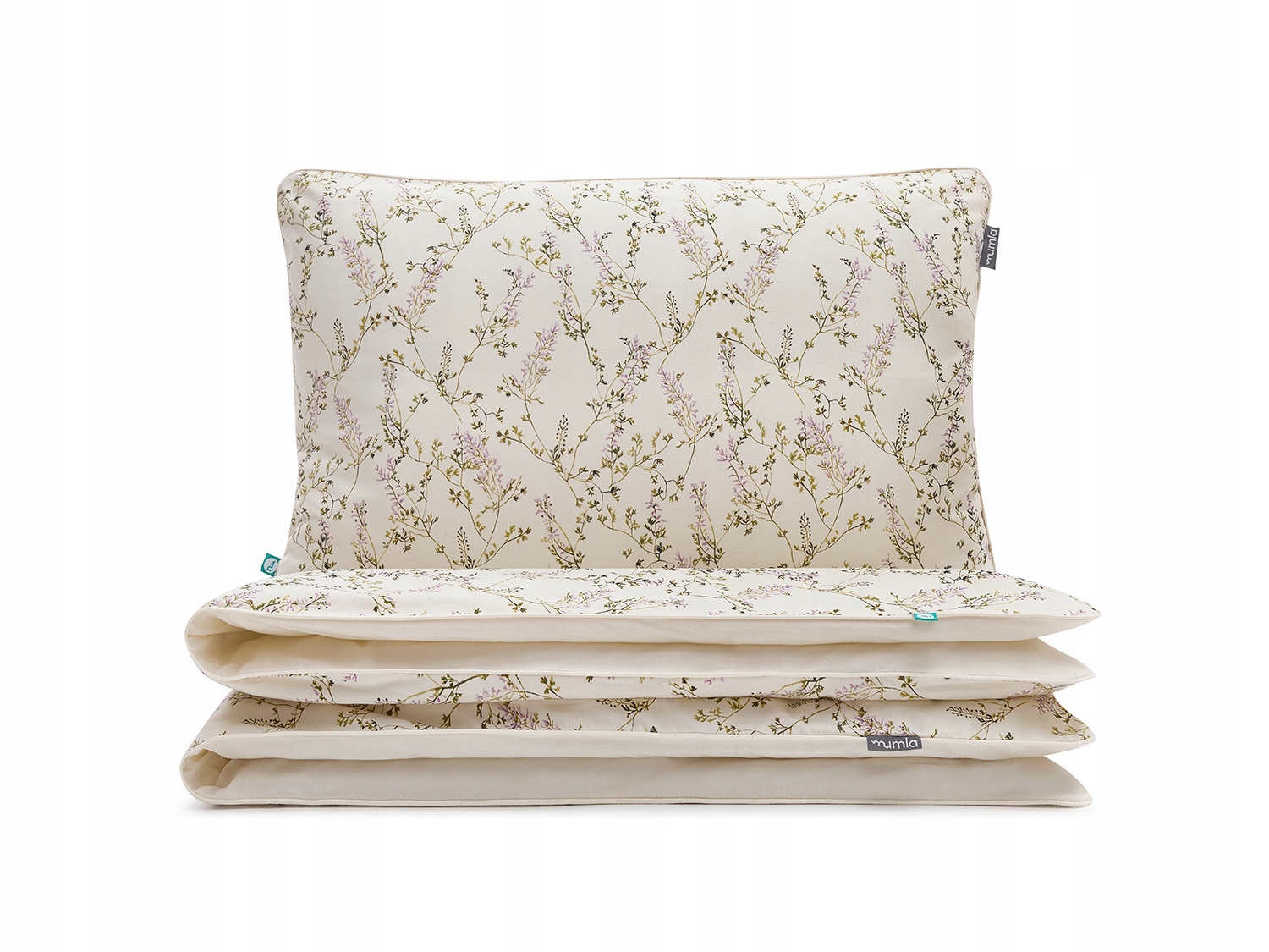 Posteľná Bielizeň Fialové Byliny 140x200 cm 1x 80x70 cm Mumla