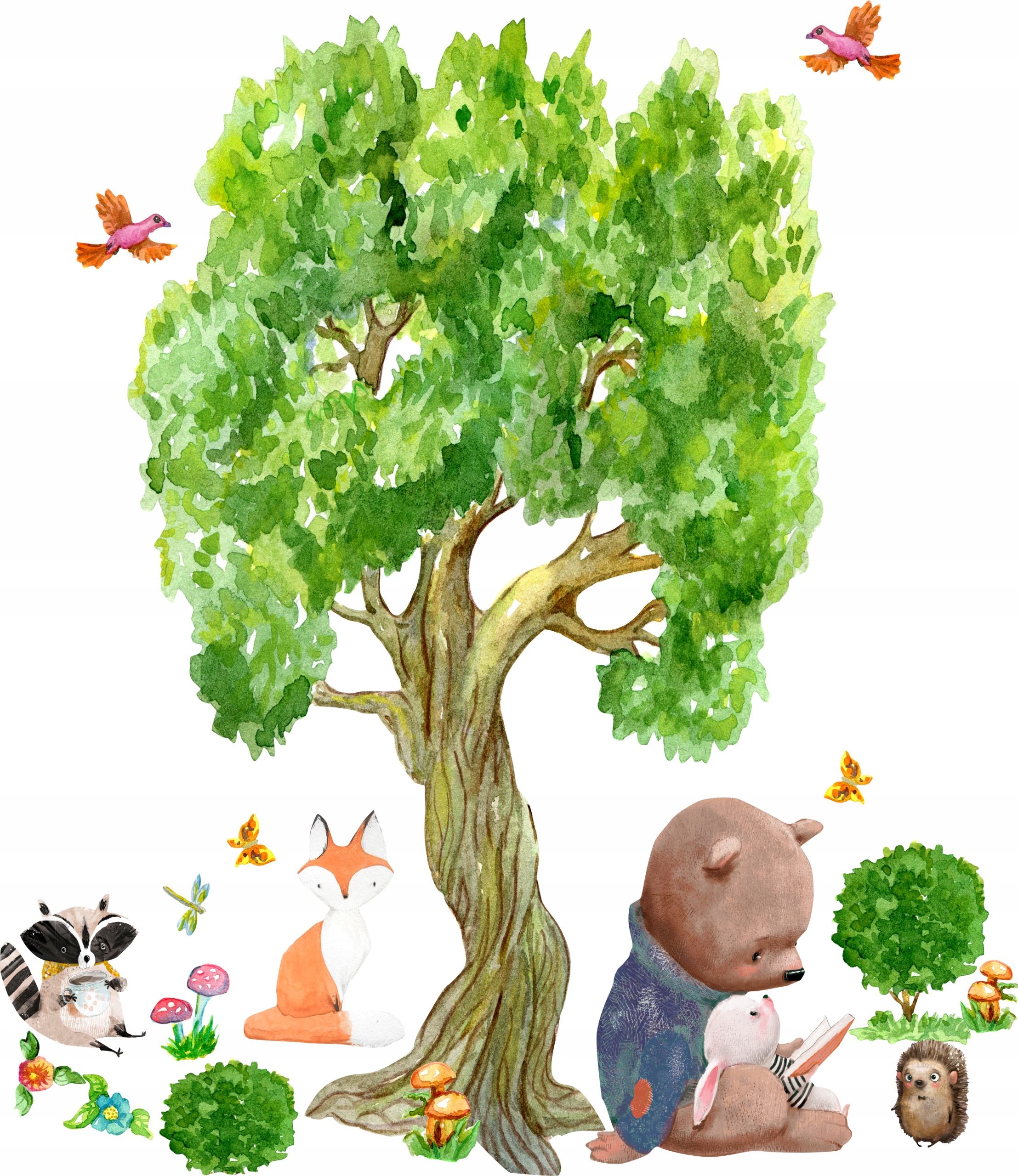 

Naklejki ścienne dla dzieci Drzewo Las D175 200cm