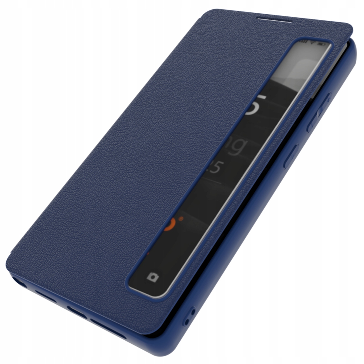 Etui z klapką Smart View do Samsung S25, skórzane, case ochrona na telefon