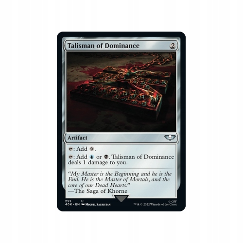 MTG Talisman of Dominance (Uncommon)