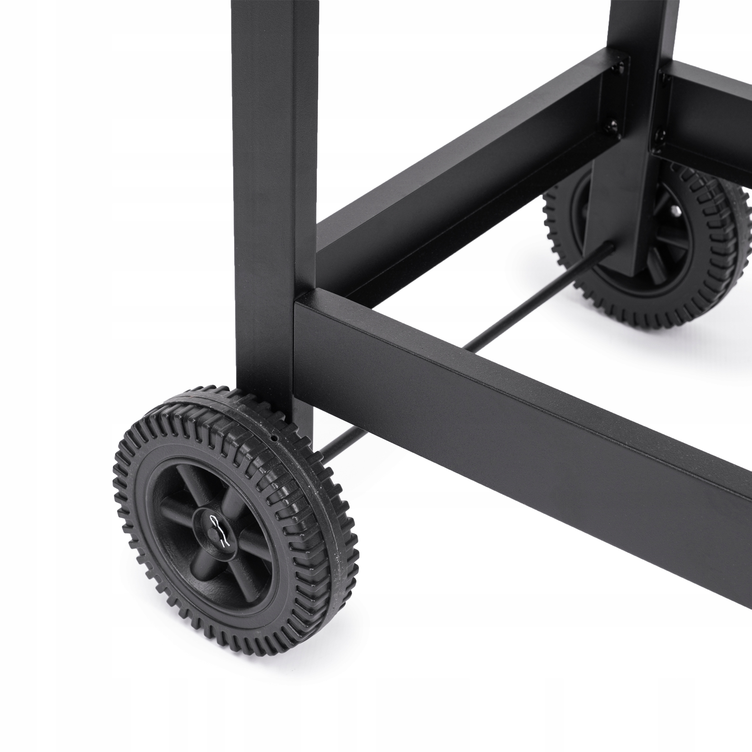 GRILL WĘGLOWY OGRODOWY SMART RUSZT ŻELIWNY WÓZEK Materiał metal