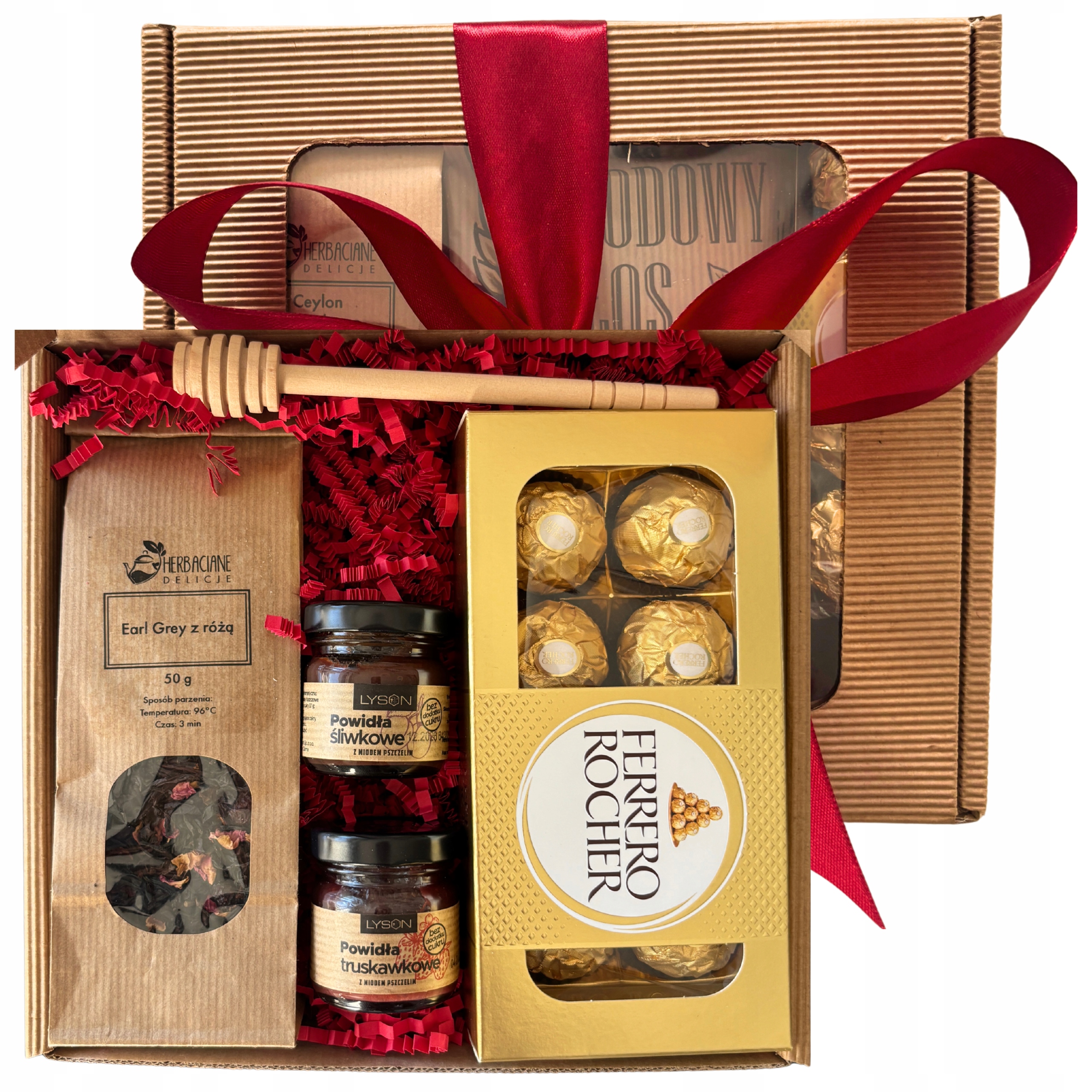 Levně Den Žen Dárková Sada Dárek Ferrero Čaj Med Narozeniny