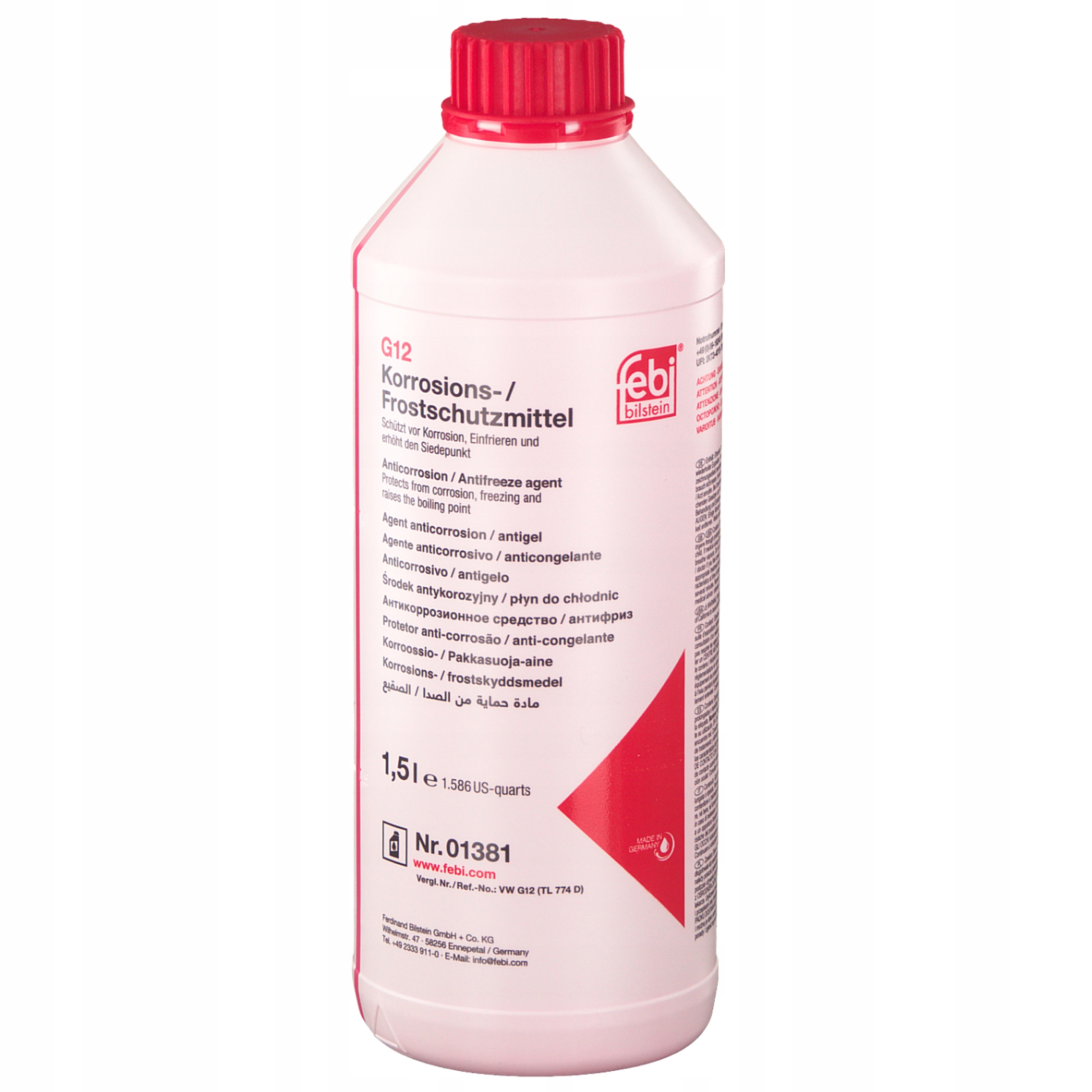 Febi Koncentrat Płyn Do Chłodnic G12 Czerwony 1,5L