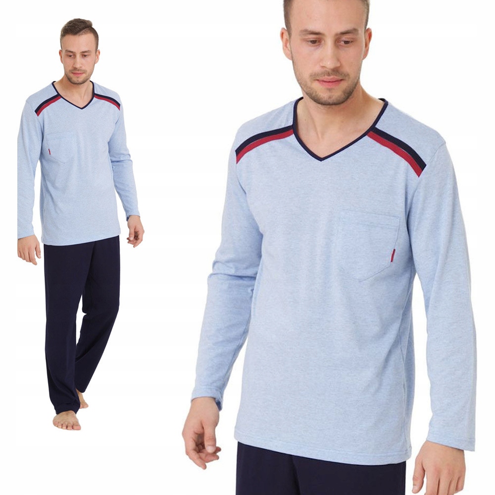 

Piżama męska M-Max Big Olo 4XL Niebieska
