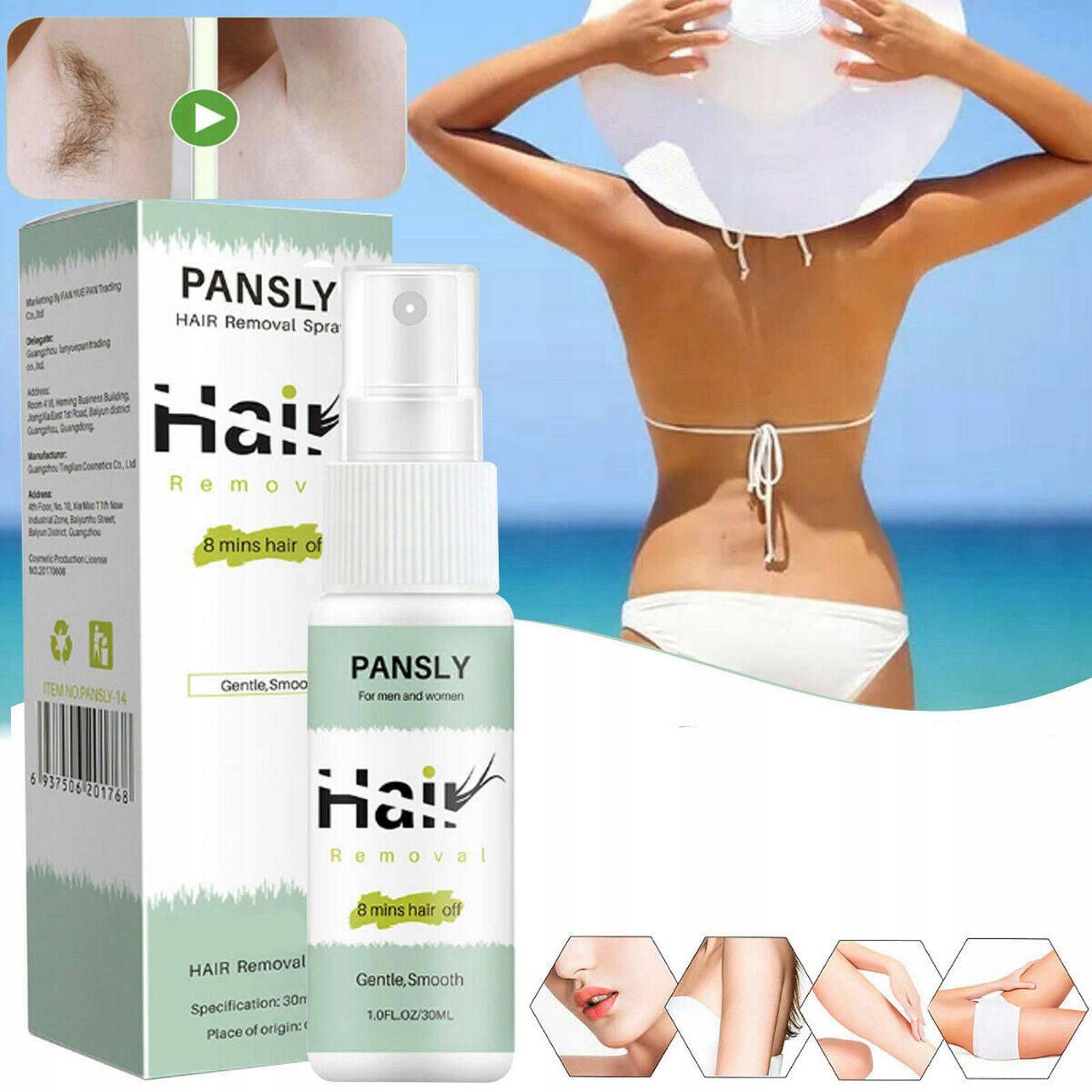 Spray do usuwania włosów profesjonalny 30ml Marka inna marka