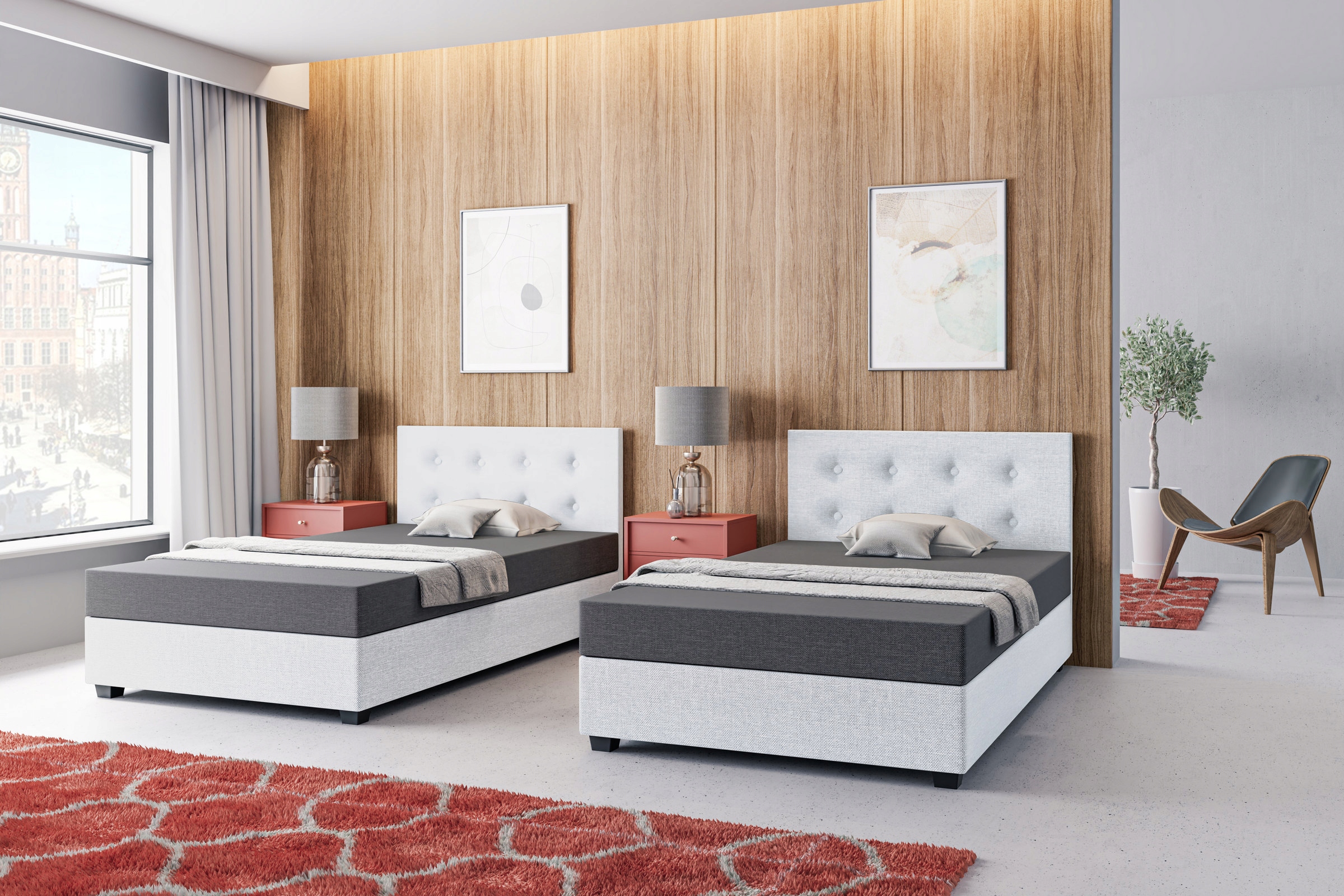 Łóżko młodzieżowe, tapczan z pojemnikiem 70 cm Kolekcja Lara