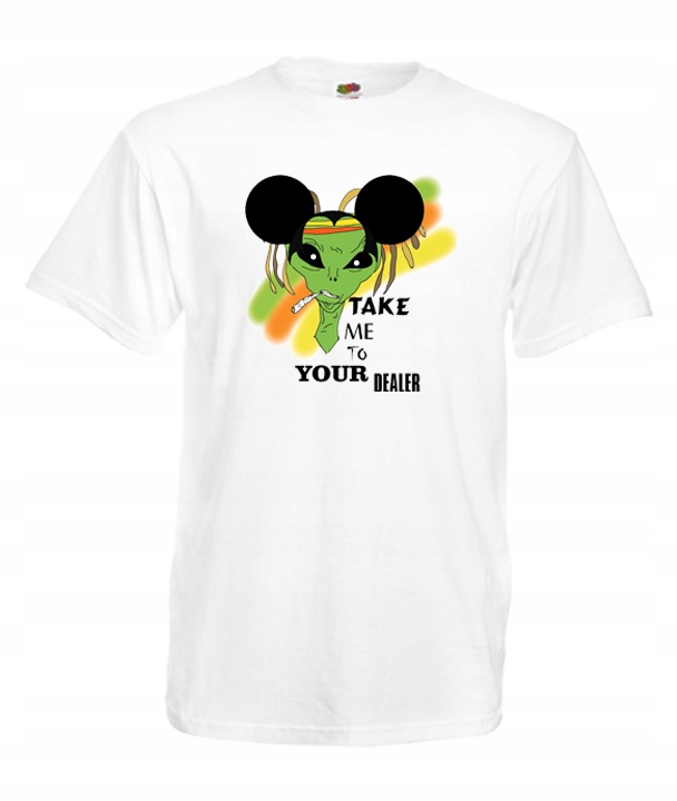 

L Koszulka Męska Alien Drug Dealer Śmieszne