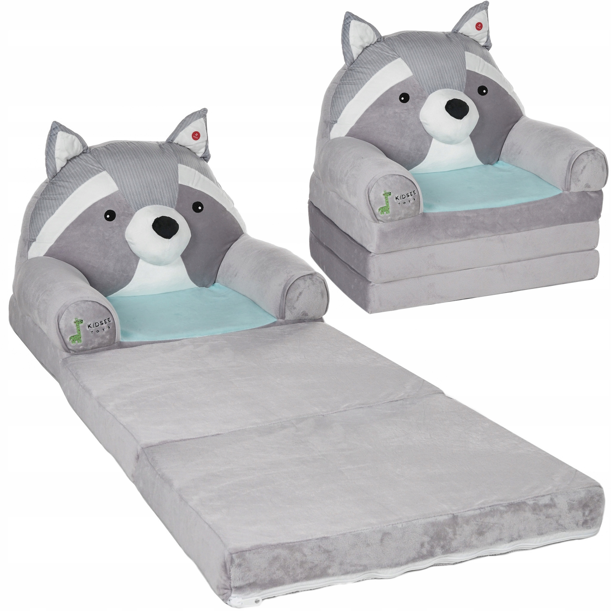 OGROMNY FOTEL ROZKŁADANY PLUSZOWY LEŻANKA ŁÓŻKO Kod producenta 12