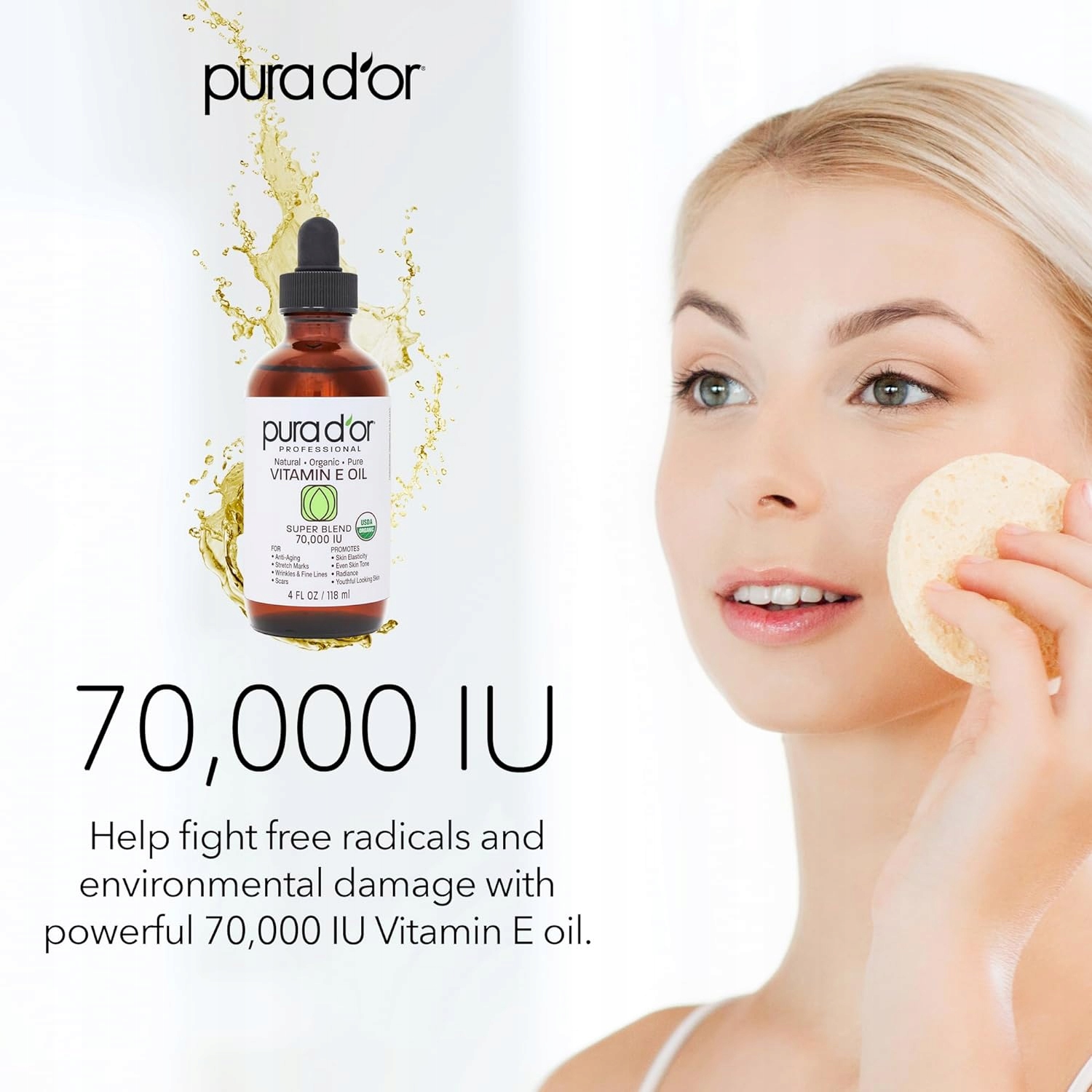 Pura D'or Profesionální vitamínový olej E70000 Iu