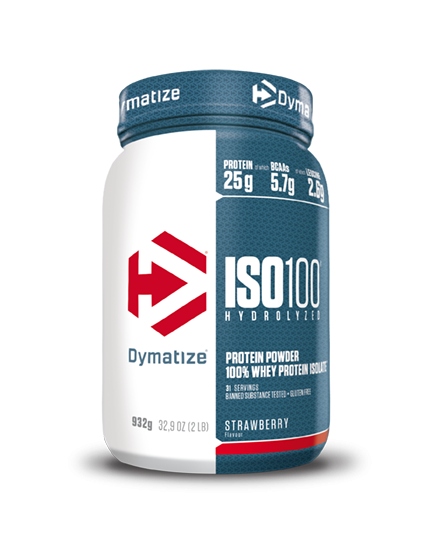 Dymatize Iso 100 Hydrolyze 932 g Jahoda 932 g