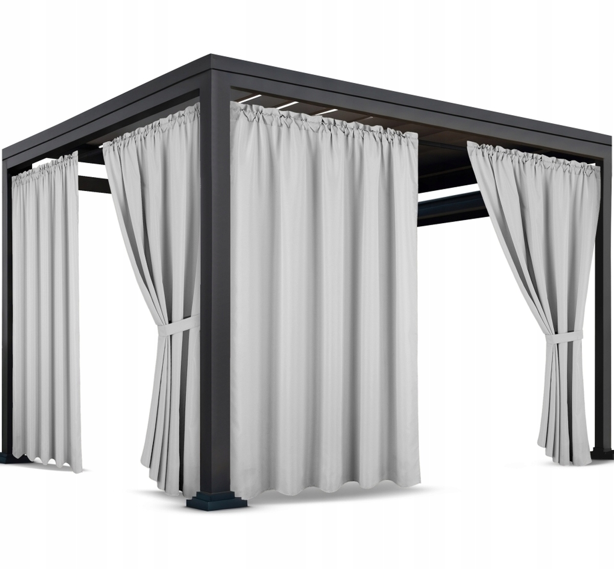 ZASŁONY NA TARAS 155x250 ZASŁONA OGRODOWA OGRODOWE Z TUNELEM WODOODPORNE