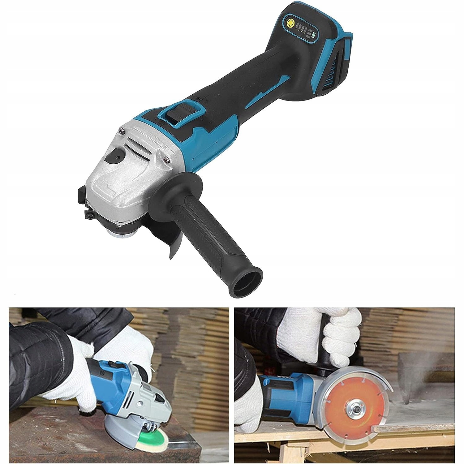 SZLIFIERKA KĄTOWA POTĘŻNA MOC Z PODWÓJNYMI UCHWYTAMI 125MM 1000W Marka Bedee