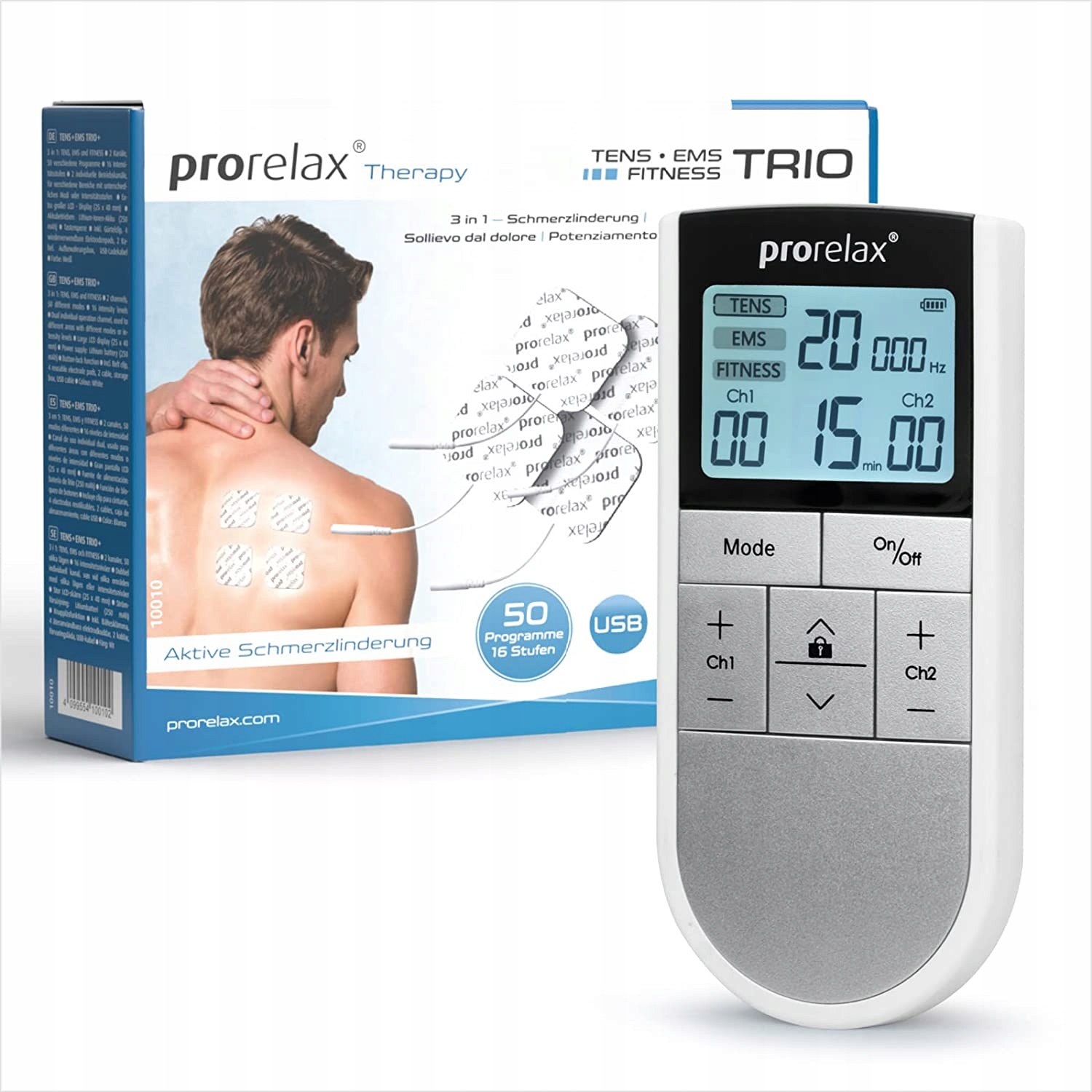 Prorelax Tens/ems Trio Elektrostymulator 3w1