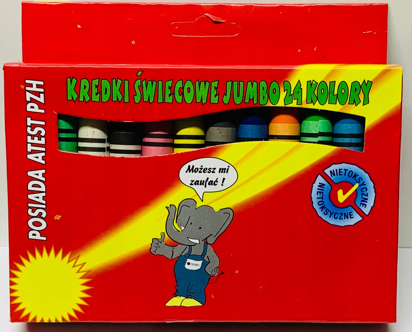 kredki świecowe JUMBO XXL - 24kolory    KS-06M — 2