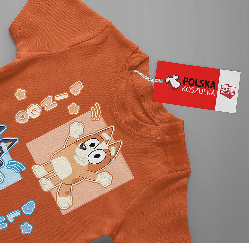 KOSZULKA DZIECIĘCA T-SHIRT DLA DZIECKA BLUEY BLUE 140 PREZENT JAKOŚĆ Kod producenta Bluzka T-Shirt Dziecięca Wzory Dziecięcy