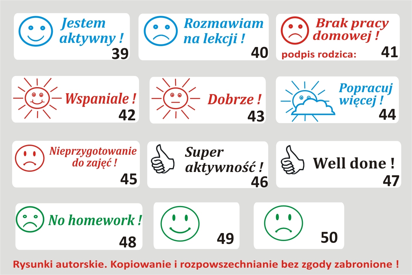 PIECZĄTKI PIECZĄTKA dla nauczycieli szkoła Kształt Prostokątna