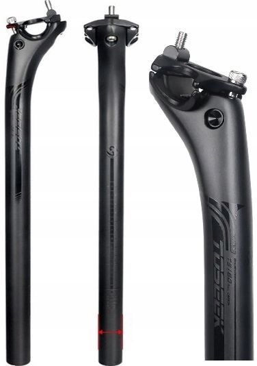 WSPORNIK SIODŁA SZTYCA WŁÓKNO WĘGLOWE 27,2x350