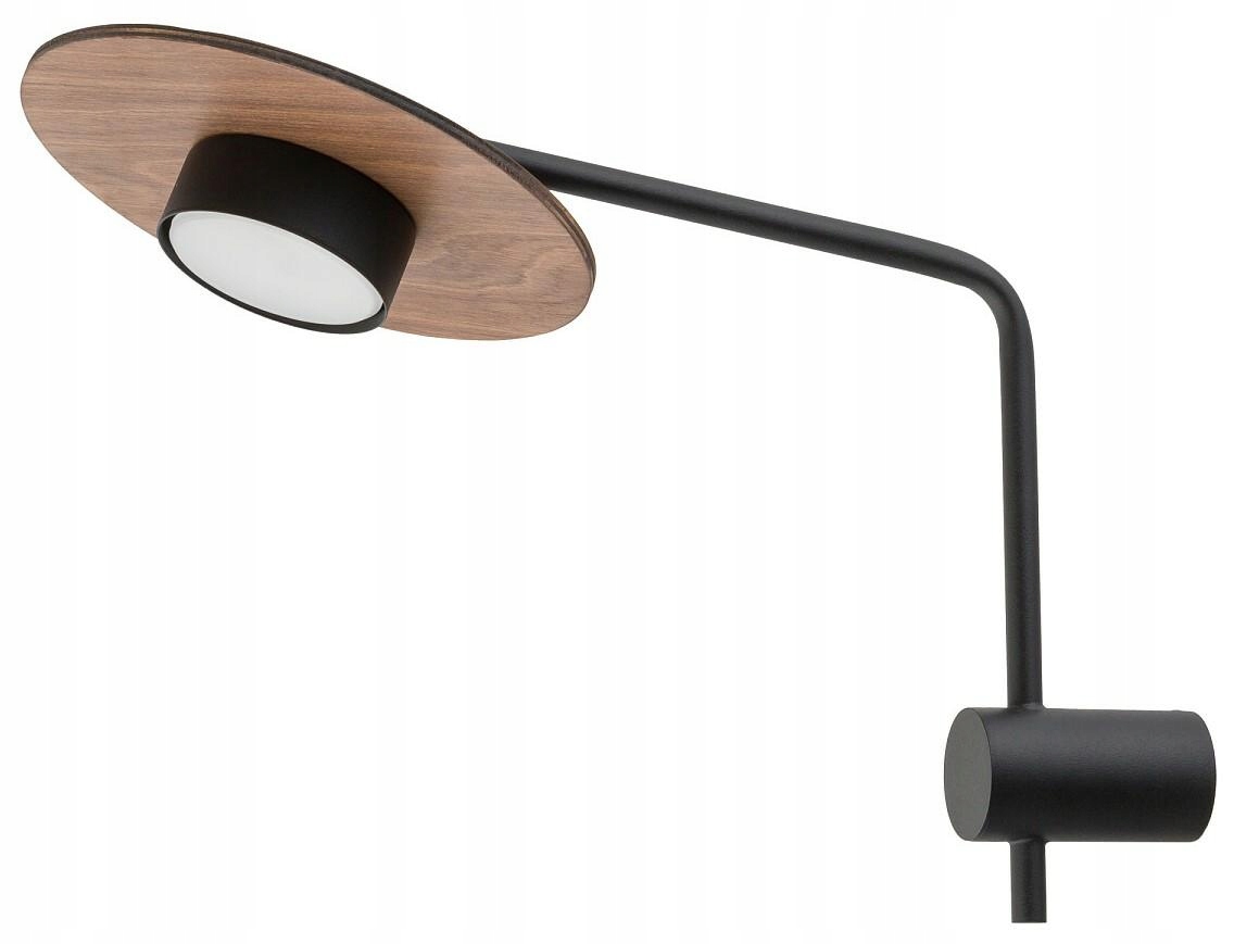 Nástenné svietidlo Disk Čierna Hnedá 1xGX53 Nástenná lampa do izby Moderný dom