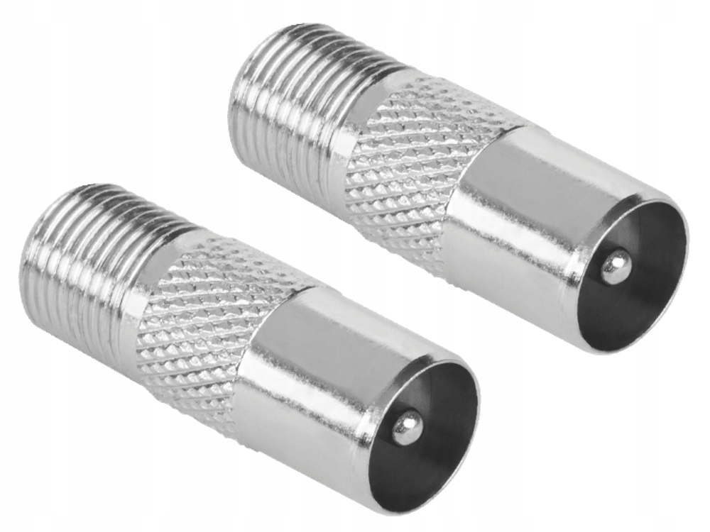 

Przejściówka Wtyk Antenowy Iec - Gniazdo F x2szt