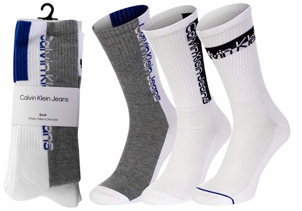 

Calvin Klein Skarpetki Długie 3 Pary White r.40-46