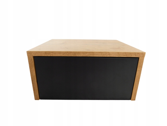Szafka wisząca stolik MONA Dąb LANCELOT +F.Czarny