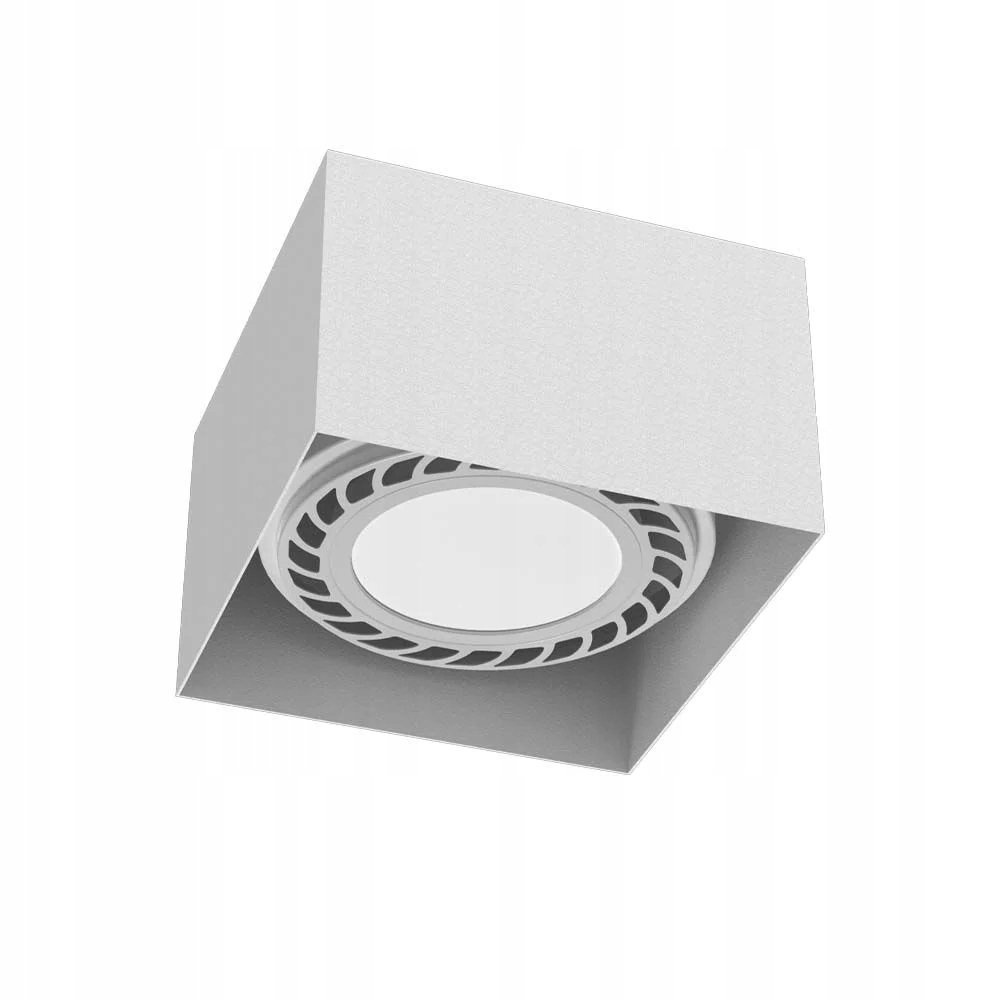 Bodová stropní lampa Brosline, bílá, čtvercová, spotová, GU10