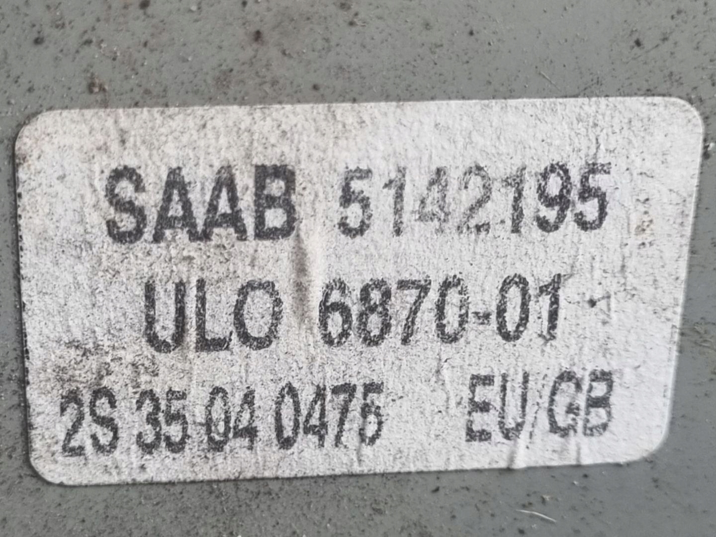 light rear right side Saab 9-5 facelift 2004 5142195
