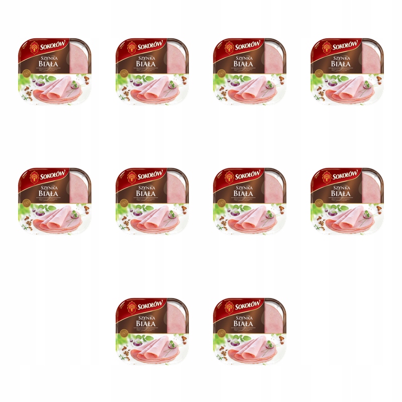 Bílá šunka plátky 148 g Sokołów X10