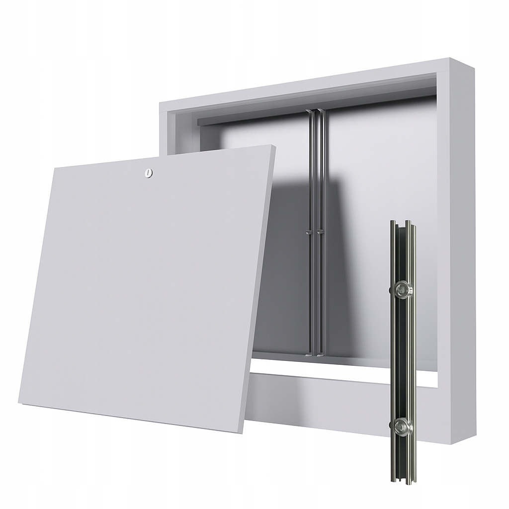 Nástenná skrinka 9-10 obvodov pre podlahový rozdeľovač 2 montážne lišty