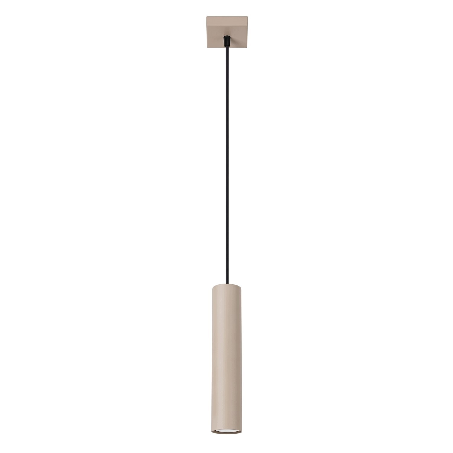 Závěsná lampa Lagos 1 taupe Kašmírové stropní svítidlo Tuba Zwis SOllux
