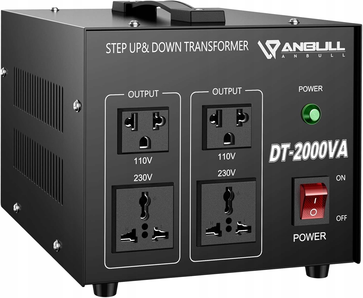 Menič napätia Anbull DT-2000 W, výkonný menič napätia
