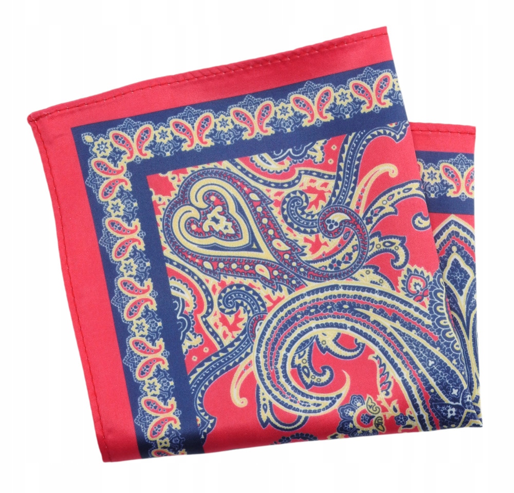 

Elegancka Męska Poszetka Wzór Paisley Łezki Alties