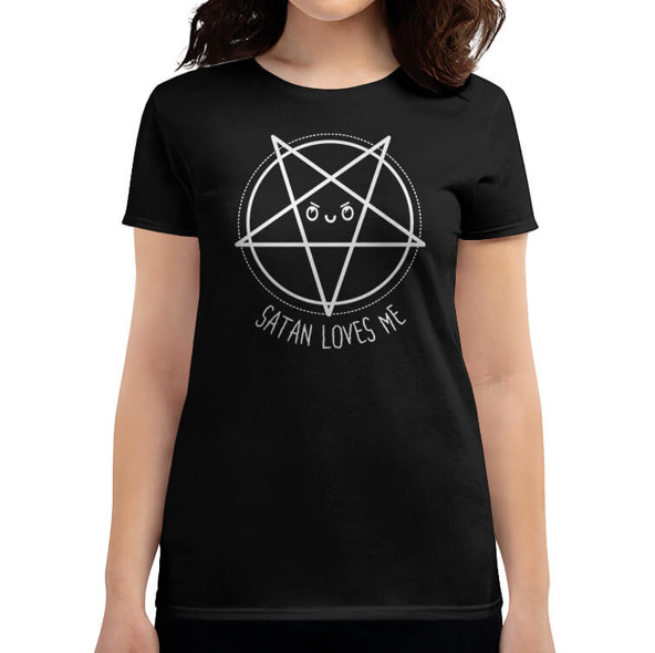

Koszulka Satan Loves Me Pentagram czarna XL