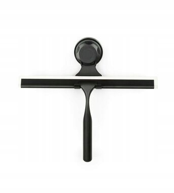 Levně Compactor Bestlock Černý držák s koupelnovou stěrkou