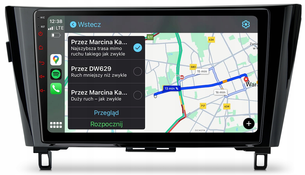 Nissan Qashqai X-trail Android Carplay Rádio Navigace 8GB/128GB Dsp