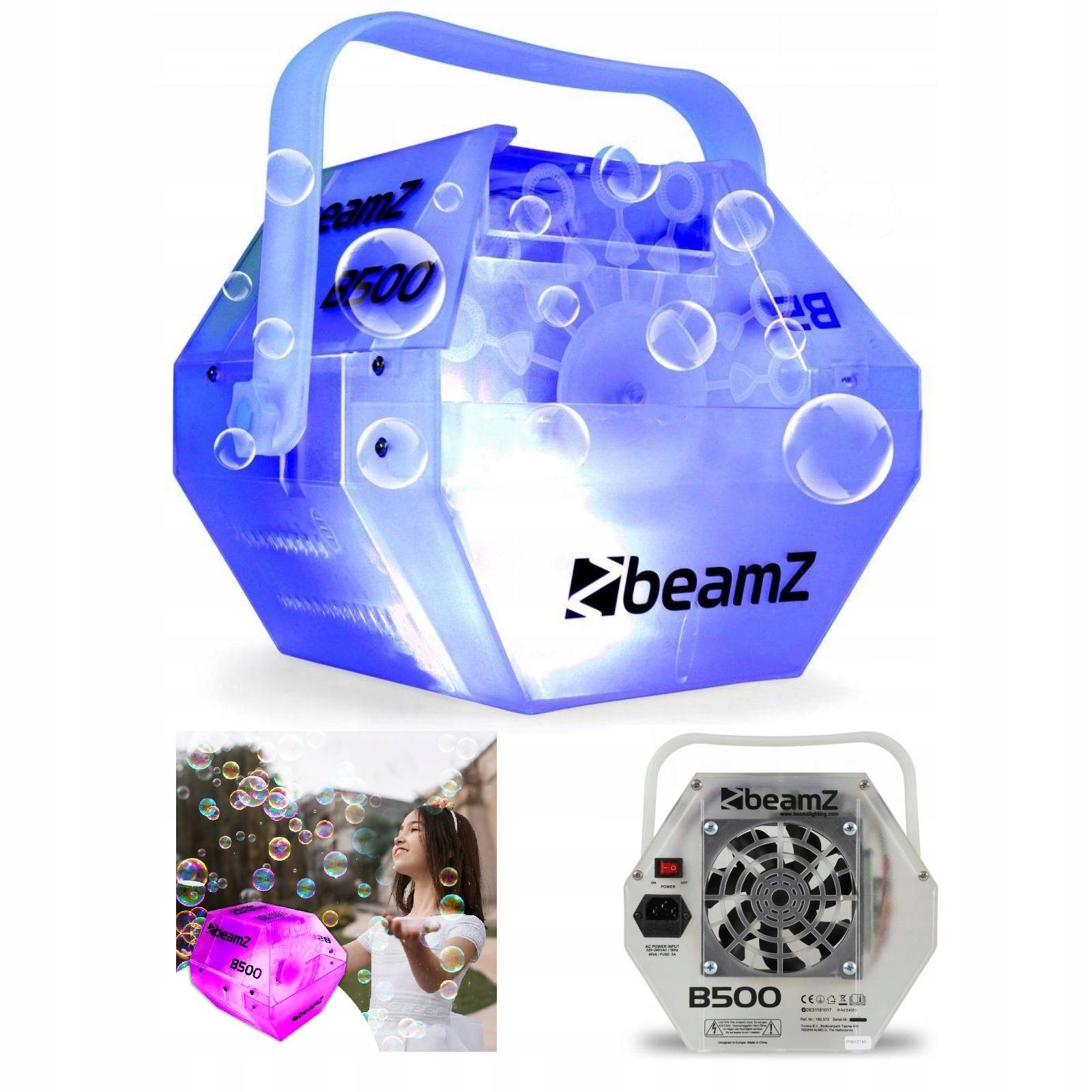 

Maszyna do baniek mydlanych BeamZ B500 Led Rgb