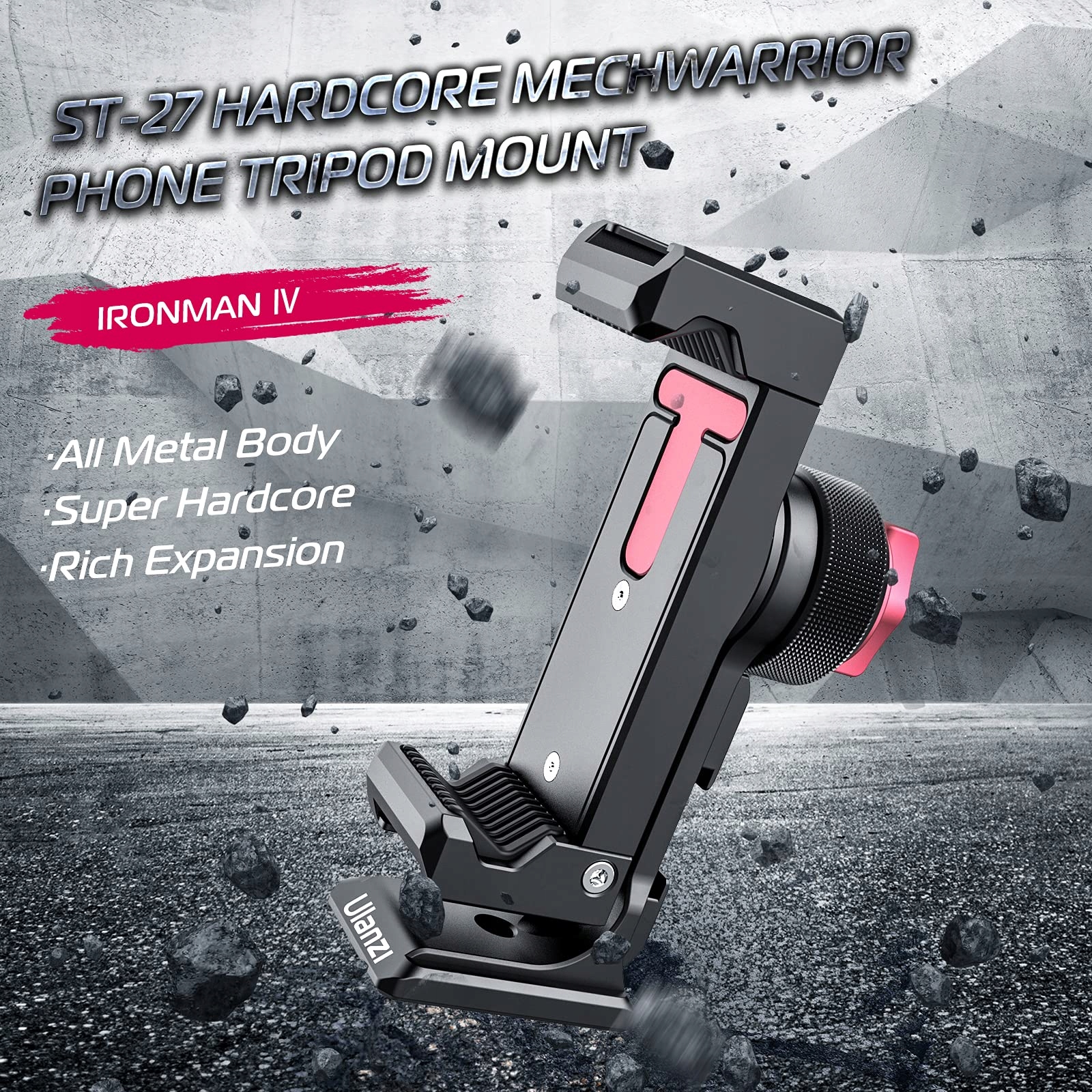 ULANZI ST-27 Metalowy Adapter Statywowy Uchwyt do Telefonu — miniatura 2