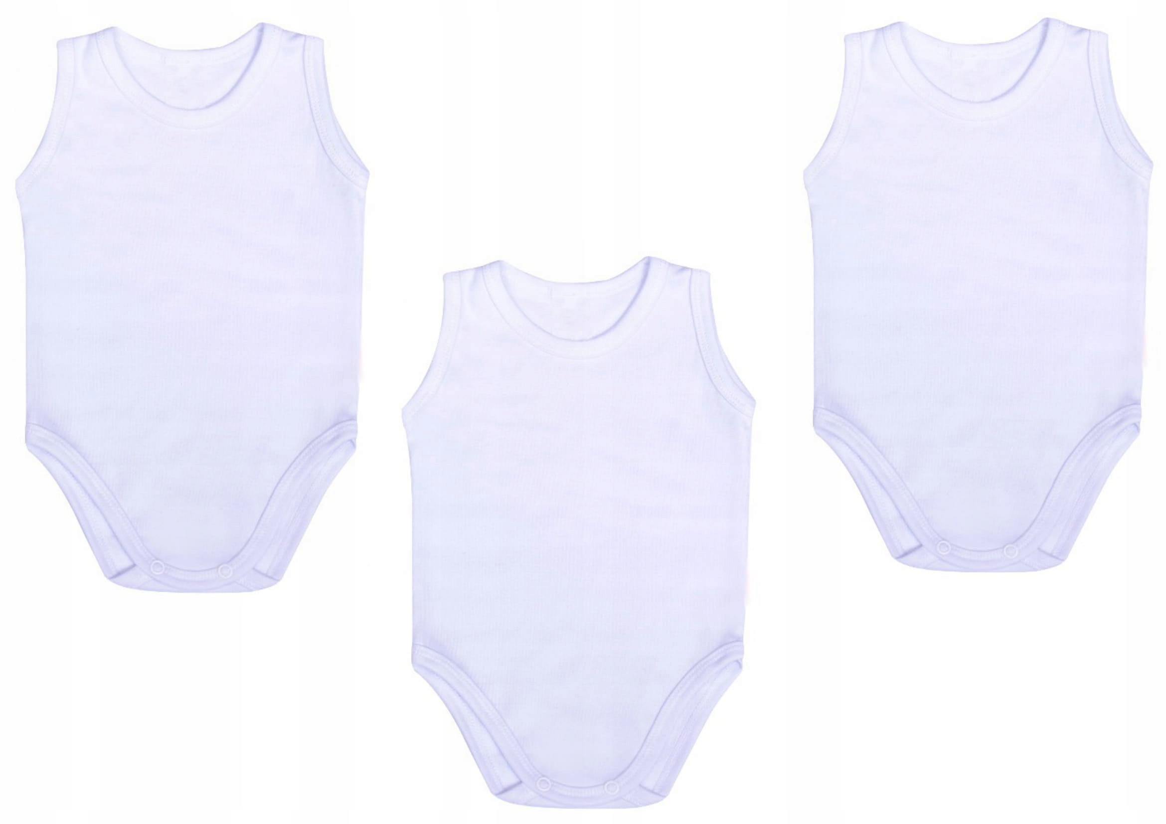 3-PAK BODY RAMIĄCZKO na ramiączkach białe 80 RAMKA