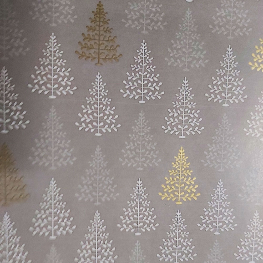 

Papier świąteczny choinki szary 57cmx2m 2m153