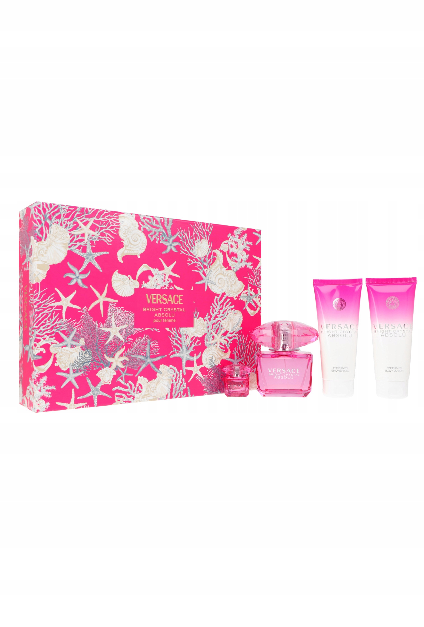 Sada Versace Bright Crystal Absolu Edp 90 ml sprchový gel balzám 5 ml